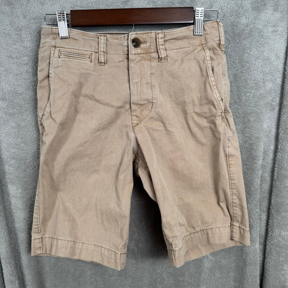 American Eagle Mens Khaki Shorts Next Level Flex Casual Classic Fit AE Size 26